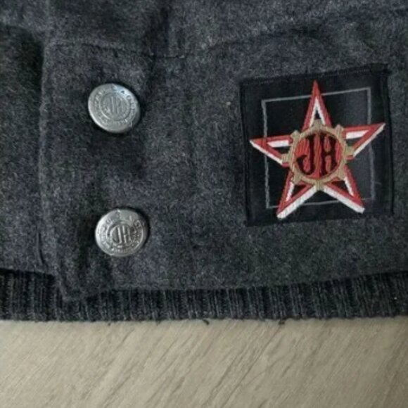 Reversible Vintage 90s Jeff Hamilton Chicago Bulls NBA Leather Jacket 2XL Black - Picture 3 of 6